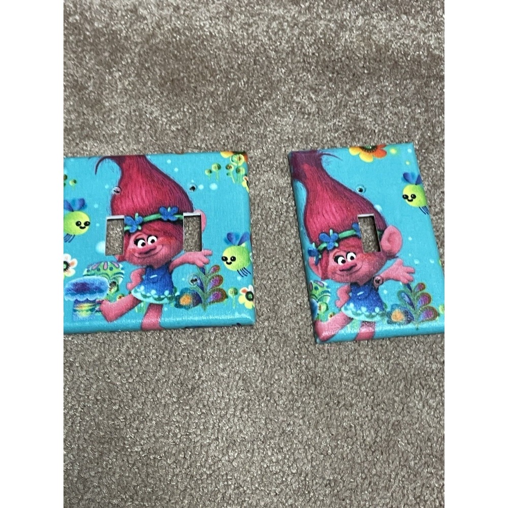 Trolls Poppy Light Switch 2 Plates Dreamworks Animation